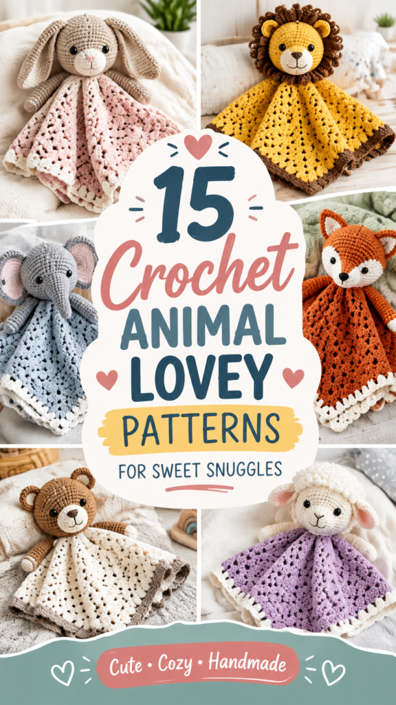 Crochet Baby Animal Lovey Patterns Free Crochet Pattern Ideas