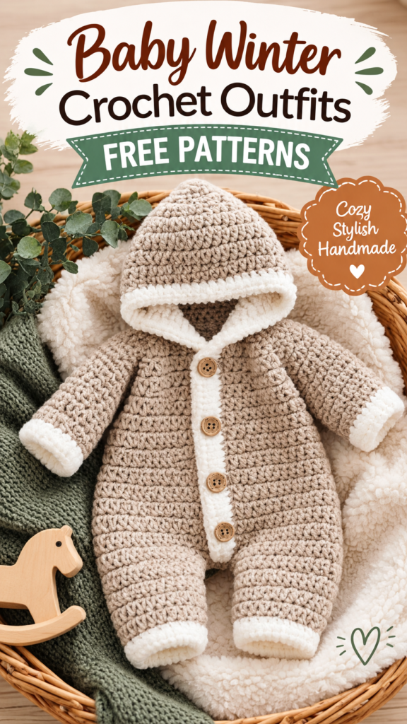 Crochet Baby Boy Set Cozy Winter Outfit Free Pattern