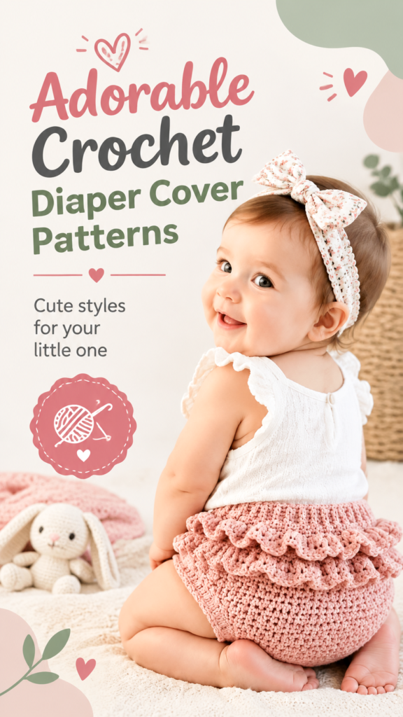 Free Crochet Baby Diaper Cover Pattern  Cute Baby Outfit DIY
