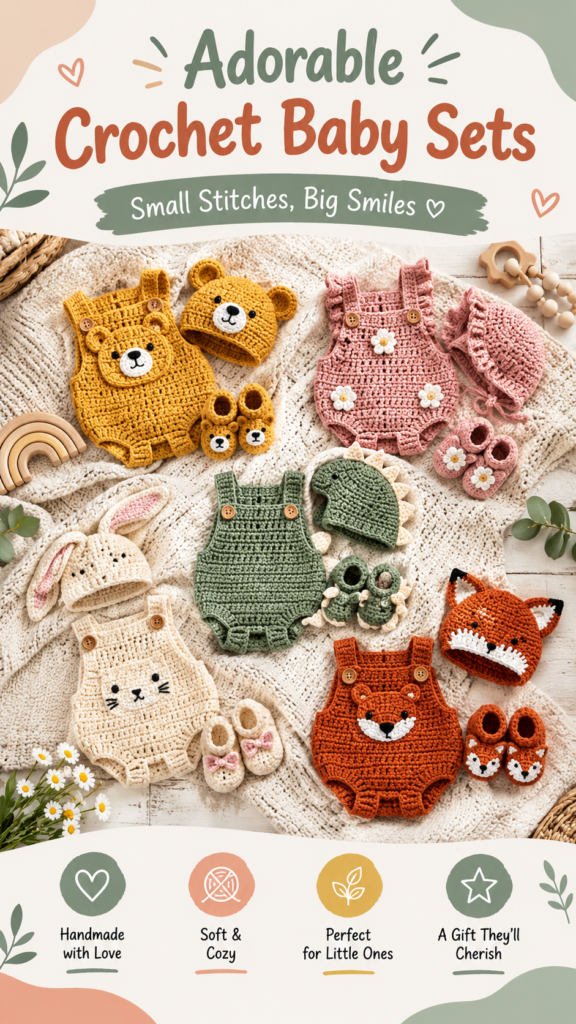 Crochet Baby Stuffies  Adorable Baby Outfits  Cute Crochet Ideas