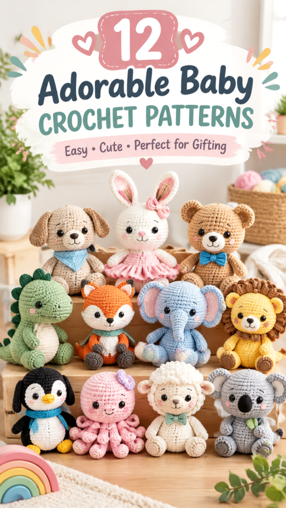 12 Baby Love Free Crochet Patterns for Cute Handmade Toys