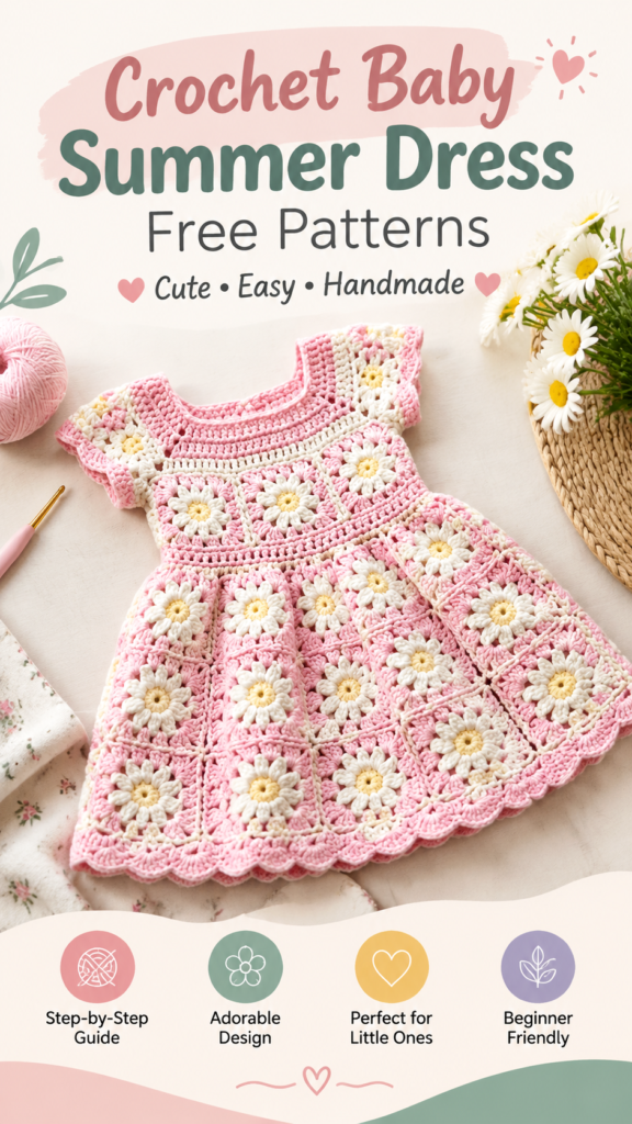Free Crochet Baby Dress Patterns for Cute Handmade Summer Outfits