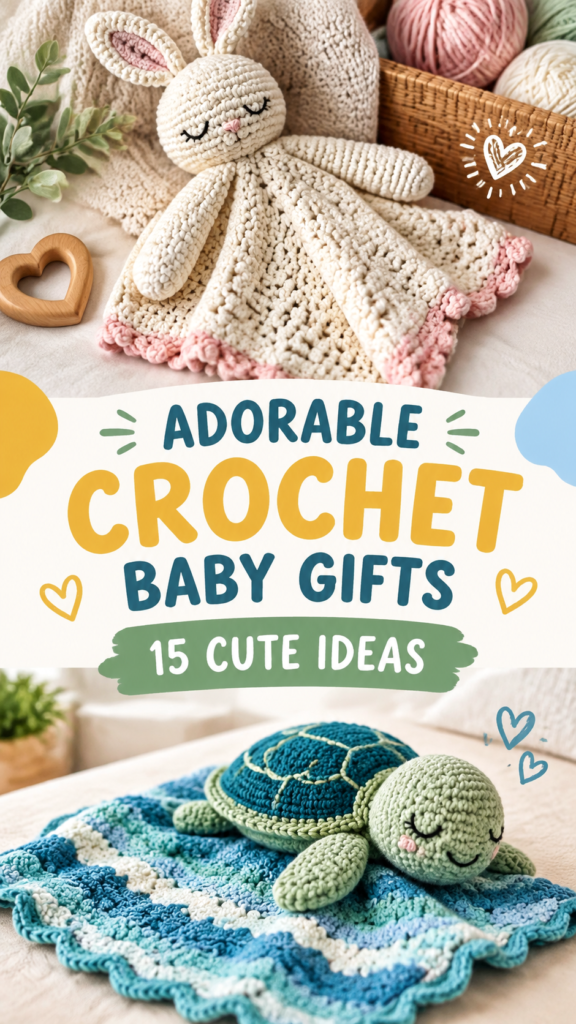 The Cutest Crochet Baby Gifts Adorable Bunny Lovey Blanket Ideas to Make