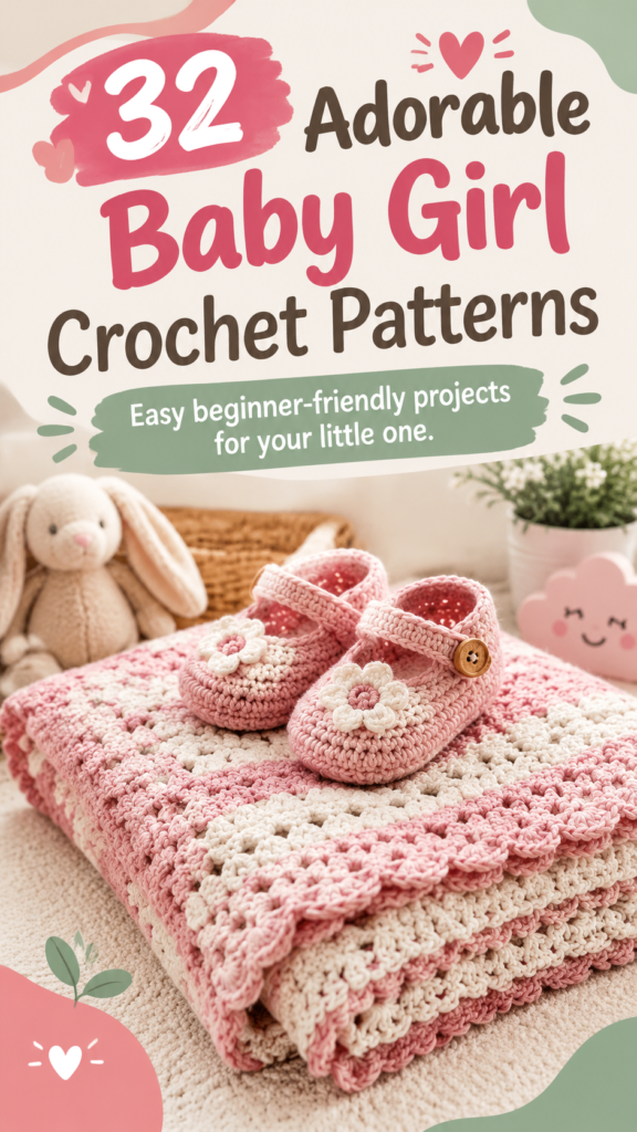 Adorable Baby Girl Crochet Blanket Pattern for Beginners